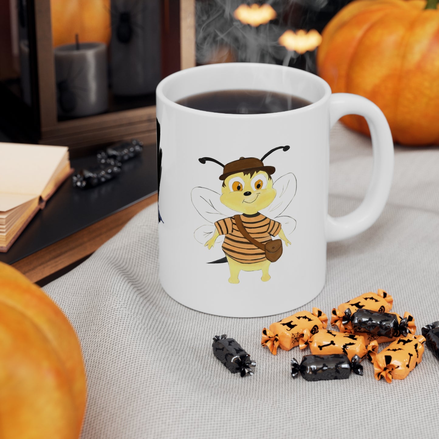 Bobby the Cat character Coffee Cups – 11oz & 15oz – Perfect gift
