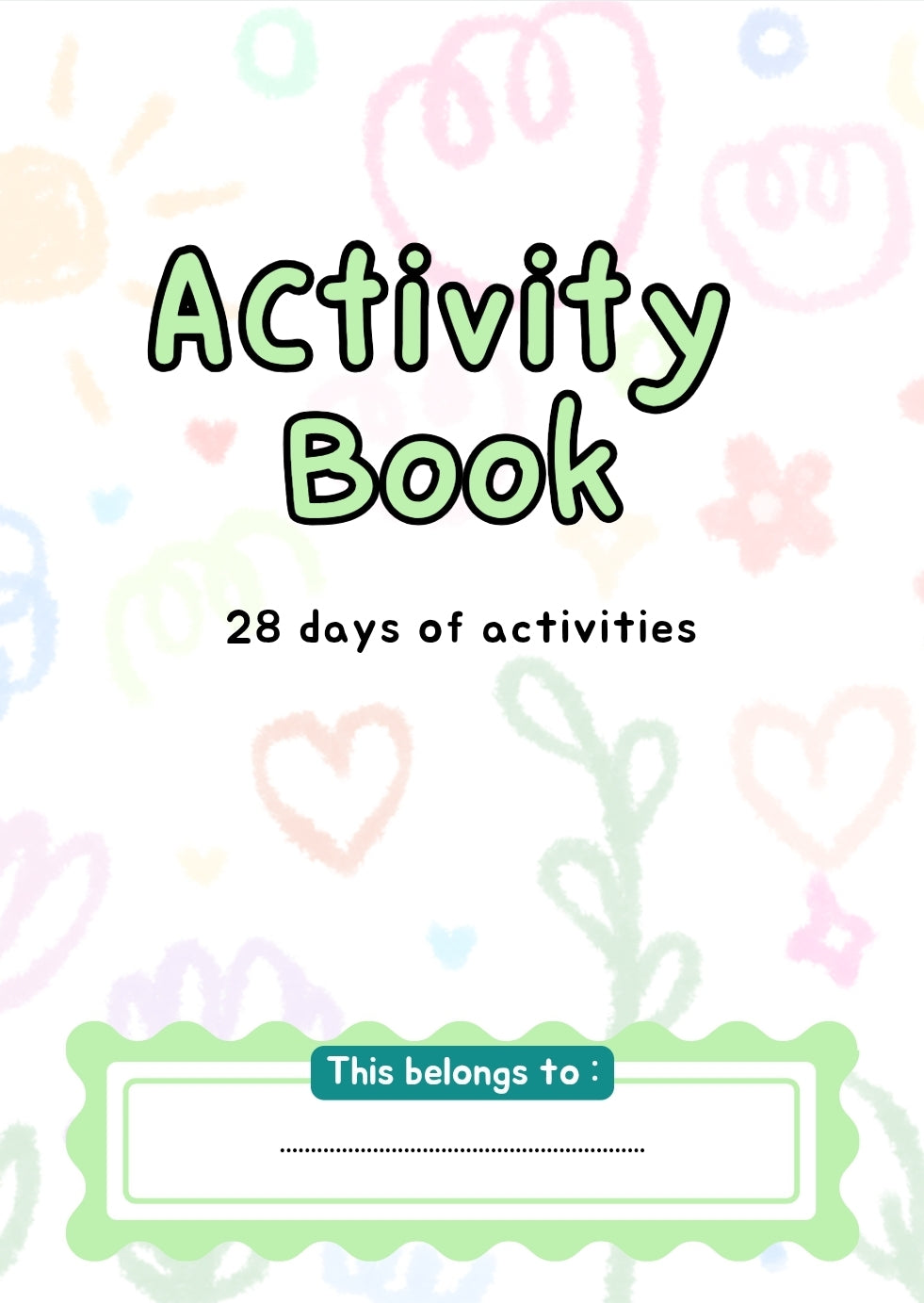 28 Page Activity Book - Printable Download