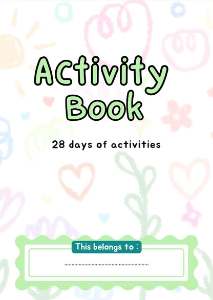 28 Page Activity Book - Printable Download